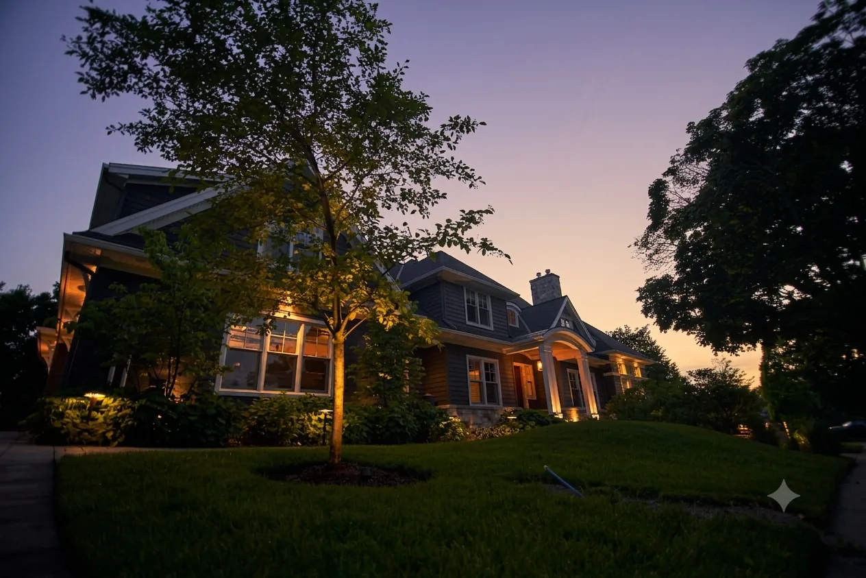 Huntley Crescent Project - Peak & Roofline Glow
